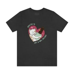 Addicted to Cats and Nail Polishes - Short Sleeve T-shirt