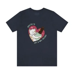 Addicted to Cats and Nail Polishes - Short Sleeve T-shirt