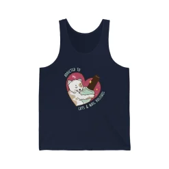 Addicted to Cats and Nail Polishes - Jersey Tank Top