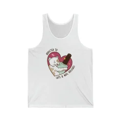 Addicted to Cats and Nail Polishes - Jersey Tank Top