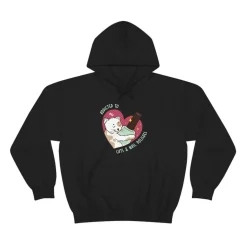 Addicted to Cats And Nail Polishes - Heavy Blend Hoodie Sweatshirt