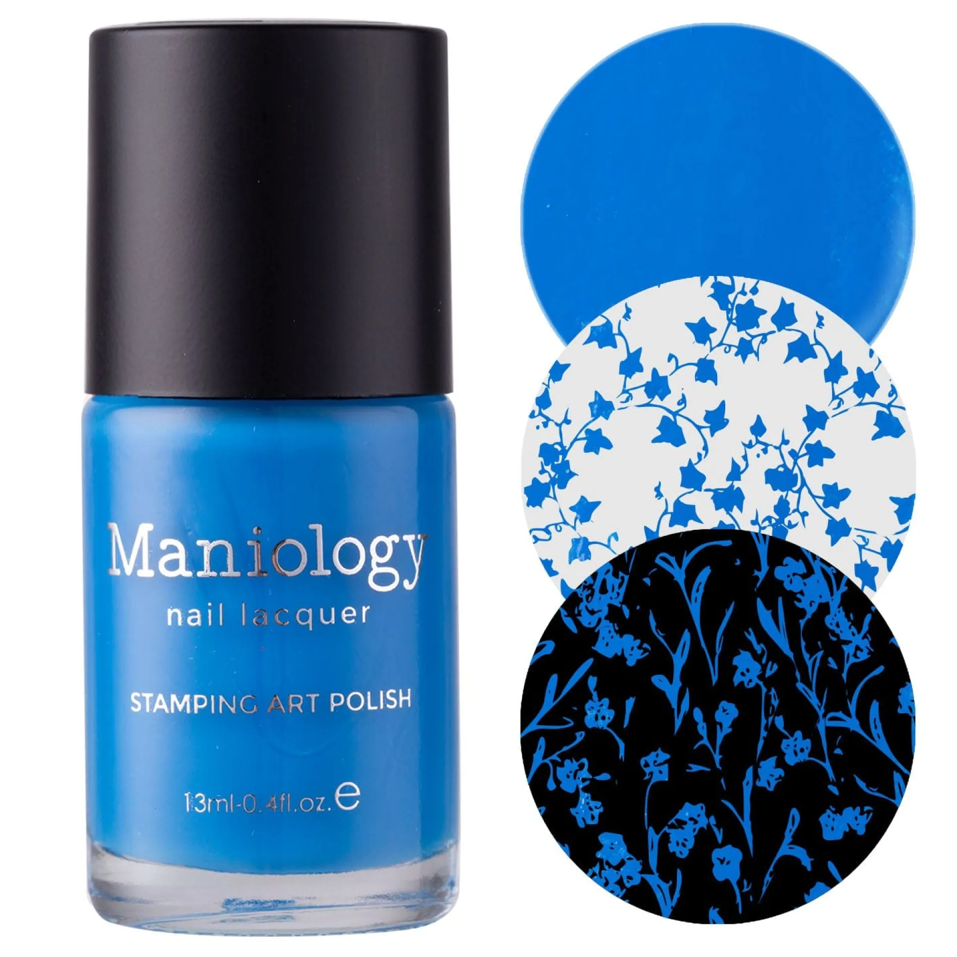 Alice (B468) - Cream Blue Stamping Polish