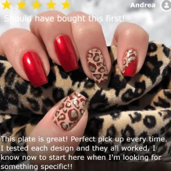 Animal Instinct (m089) - Nail Stamping Plate
