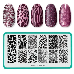 Animal Instinct (m089) - Nail Stamping Plate
