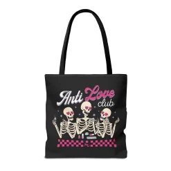 Anti Love Club Black Tote Bag