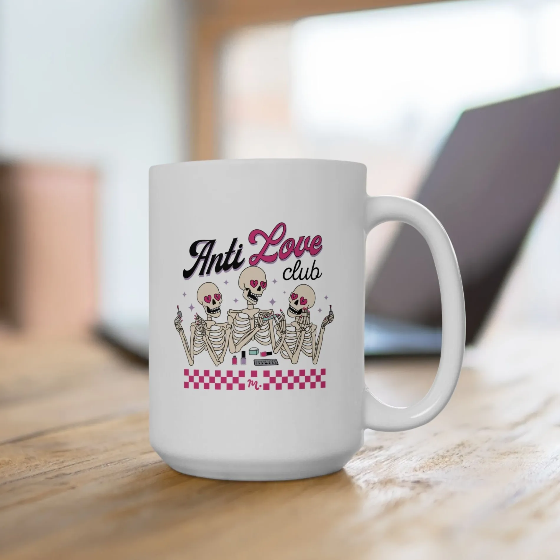 Anti Love Club Ceramic Coffee Mug 15oz