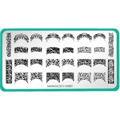 Antique Swirl French (M397) - Nail Stamping Plate