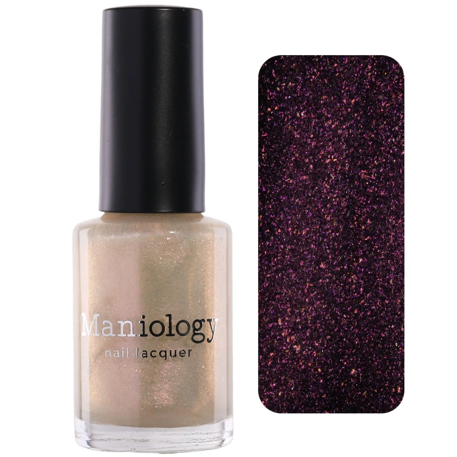 Arctic Dreams: Blushing Snow (P173) - Pink Clear Iridescent Glitter Topper Nail Polish