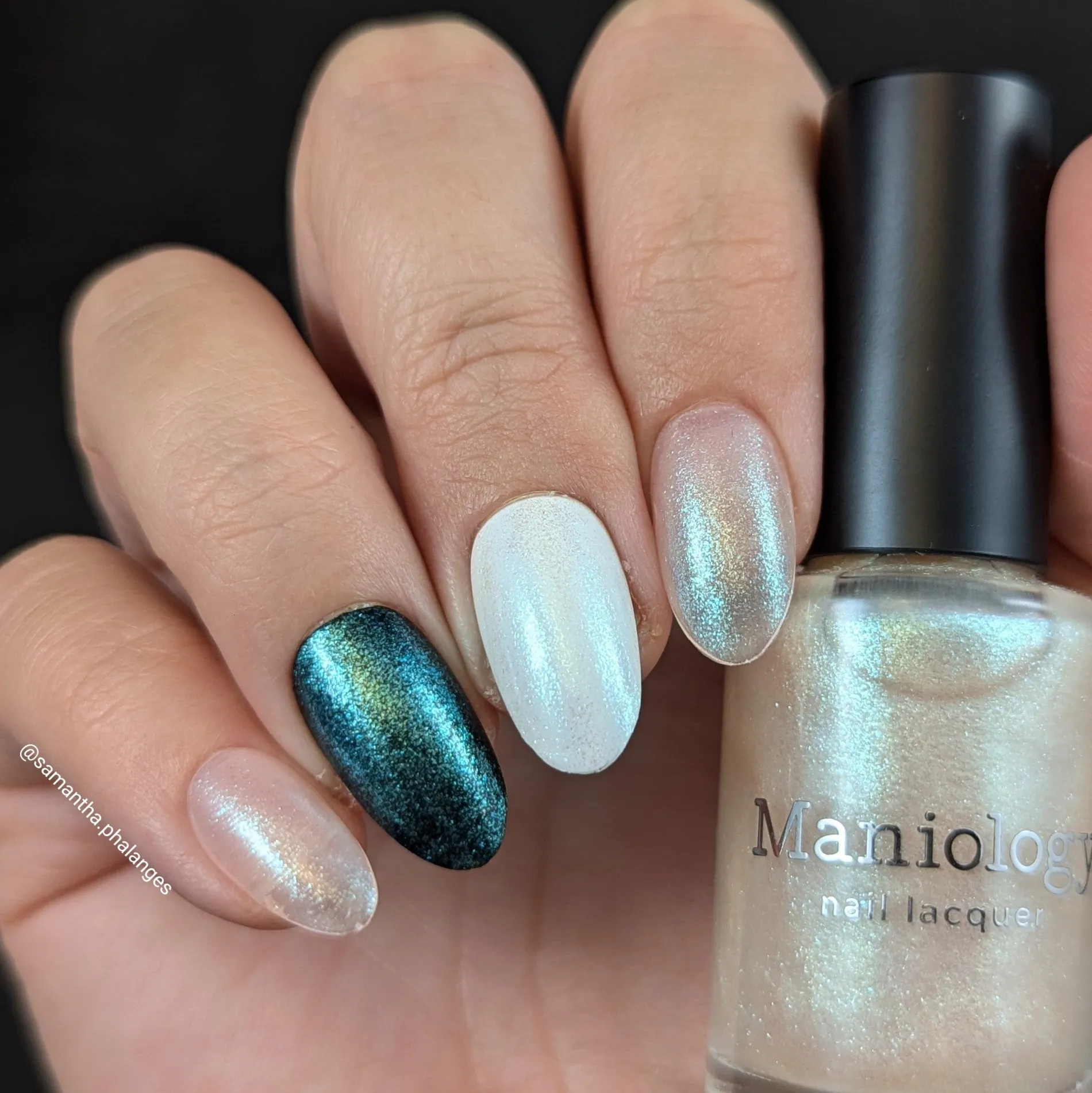 Arctic Dreams: Icy Waters (P172) - Teal Clear Iridescent Glitter Topper Nail Polish