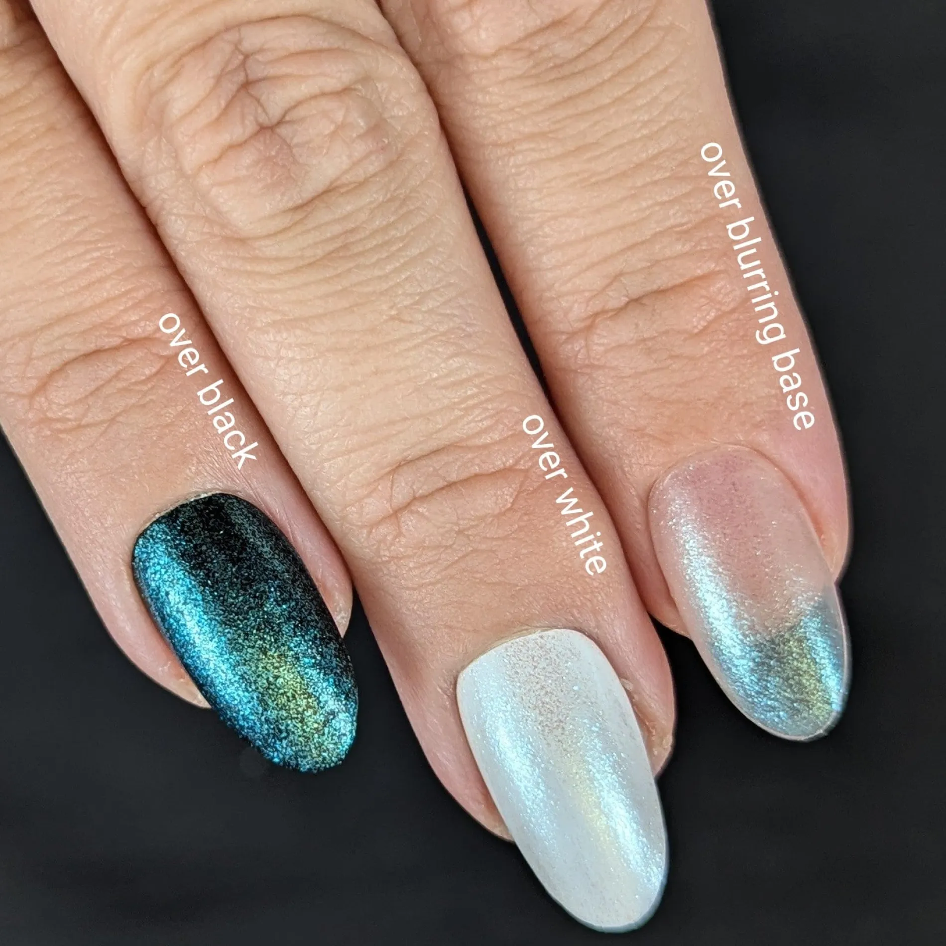 Arctic Dreams: Icy Waters (P172) - Teal Clear Iridescent Glitter Topper Nail Polish