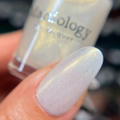 Arctic Dreams: Winter's Light (P171) - Gold Clear Iridescent Glitter Topper Nail Polish