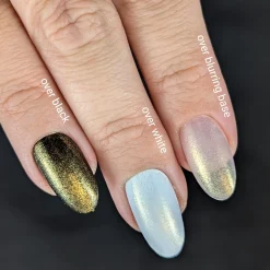 Arctic Dreams: Winter's Light (P171) - Gold Clear Iridescent Glitter Topper Nail Polish