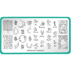 Aromatherapy: Scented Garden (MXM049) - Nail Stamping Plate