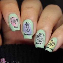 Aromatherapy: Scented Garden (MXM049) - Nail Stamping Plate