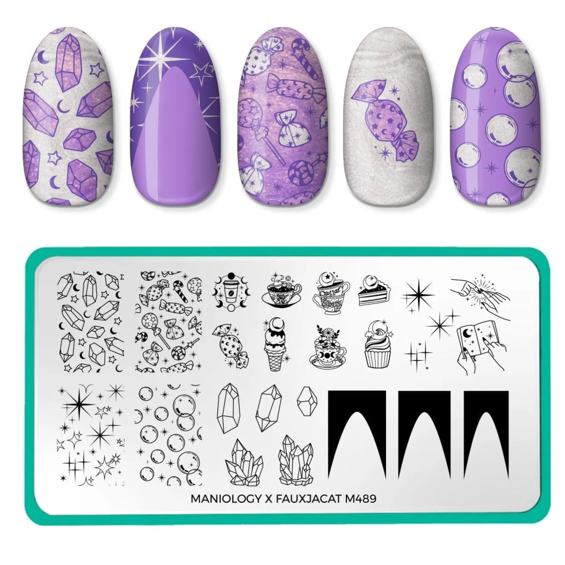 Artist Collaboration: Fauxja Cat (M489) - Nail Stamping Plate