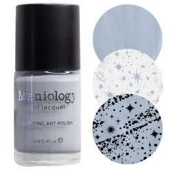 Asteroid (B504) - Cream Gray Stamping Polish