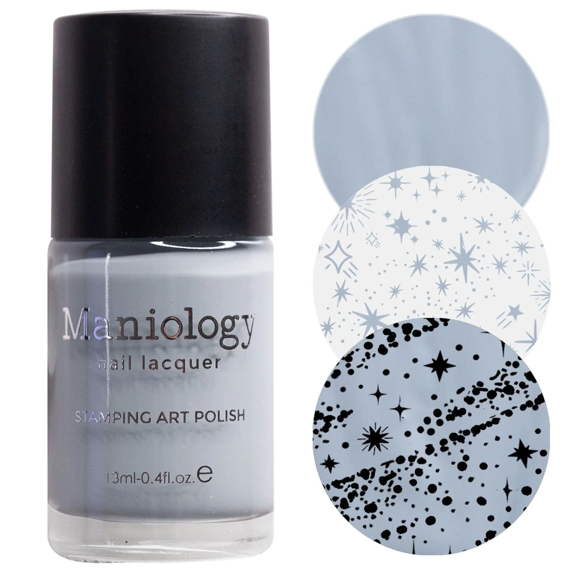 Asteroid (B504) - Cream Gray Stamping Polish