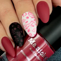 Autumn Blossom: 3-Piece Cream Stamping Art Polish Set