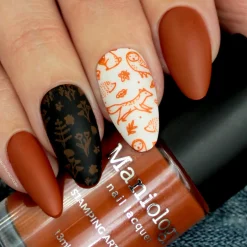 Autumn Blossom: 3-Piece Cream Stamping Art Polish Set