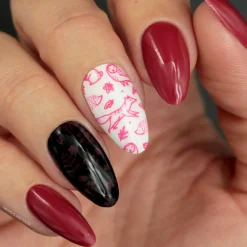 Autumn Blossom: 3-Piece Cream Stamping Art Polish Set