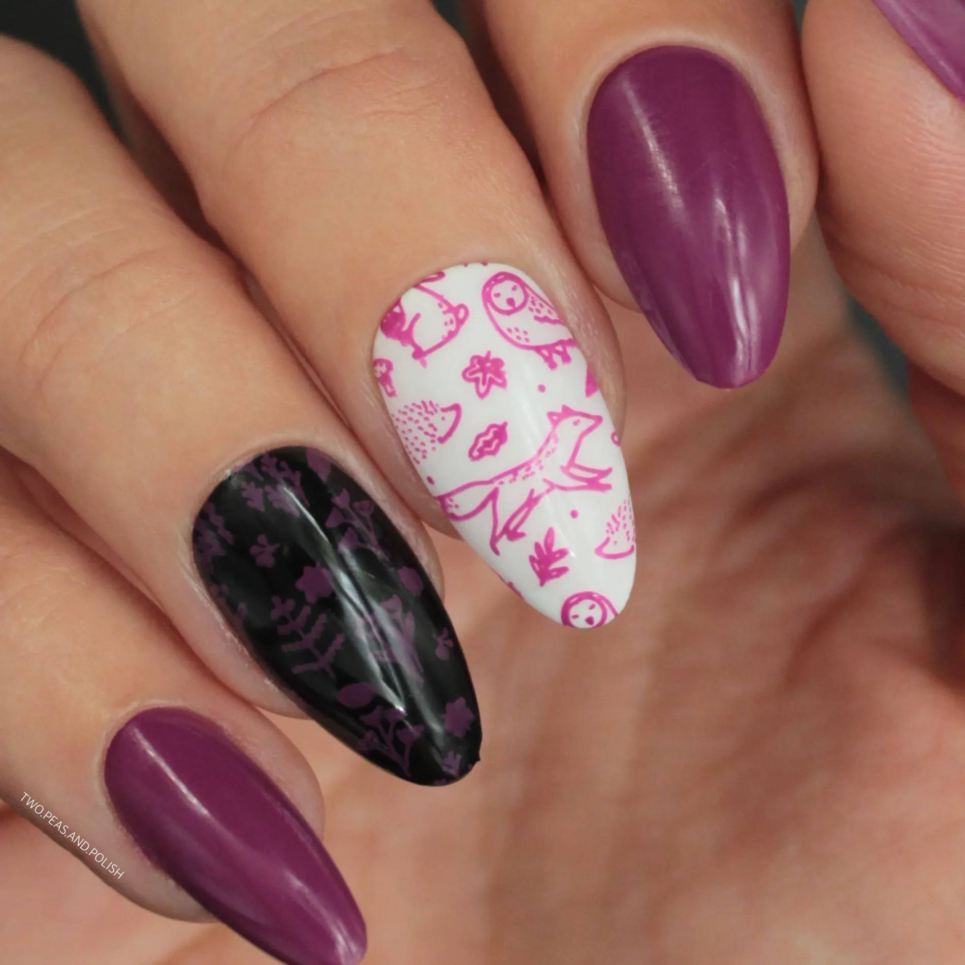 Autumn Blossom: 3-Piece Cream Stamping Art Polish Set