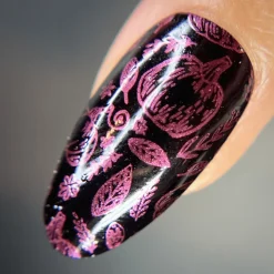 Autumn Bounty: Cranberry (B491) - Red Metallic Stamping Polish