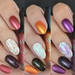 Autumn Bounty: 3-Piece Metallic Stamping Polish Set