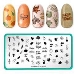 Autumn Harvest: Set of 3 Nail Stamping Plates