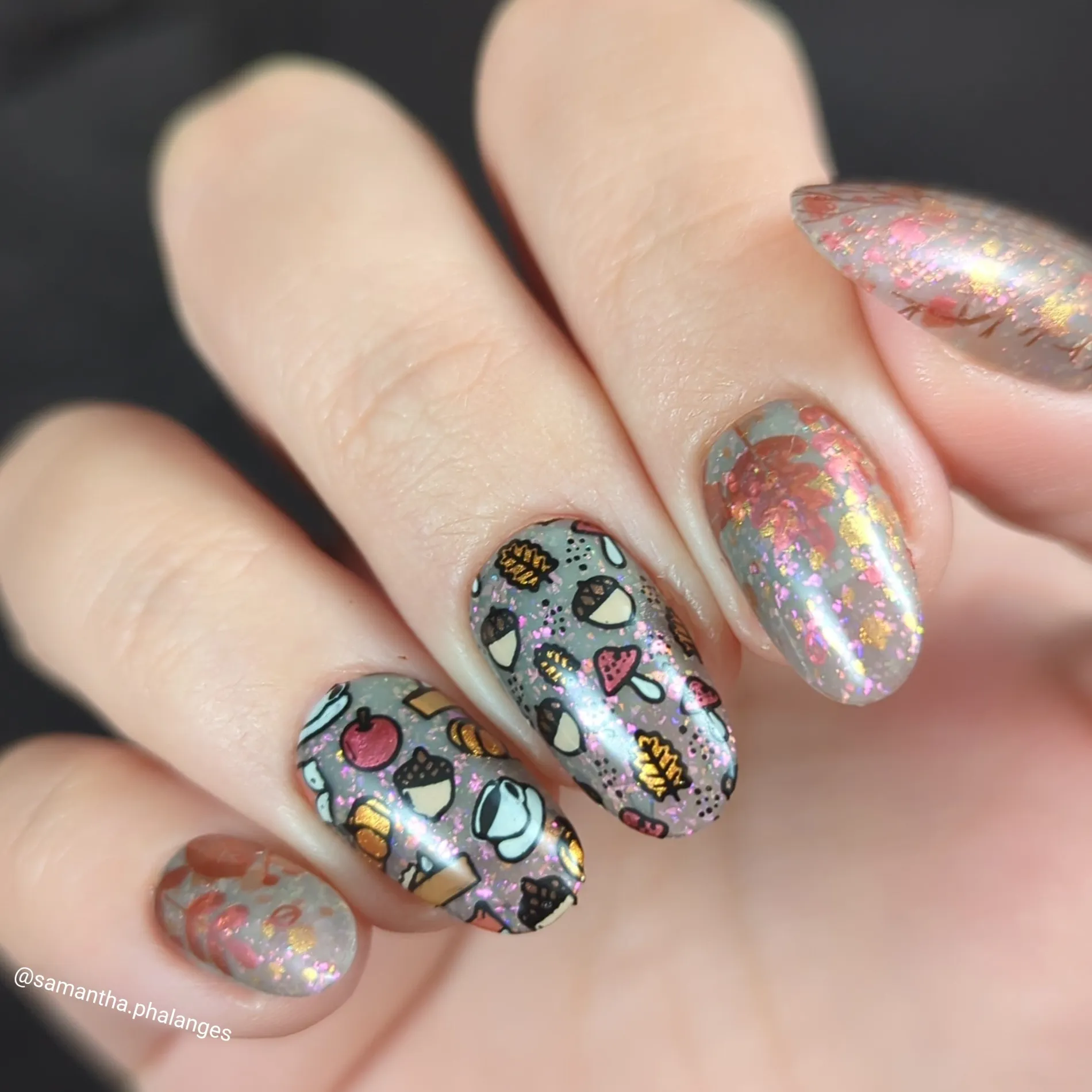 Autumn Harvest: Set of 3 Nail Stamping Plates