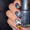 Batty (B489) - Gunmetal Silver Shell Stamping Polish