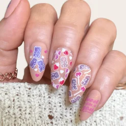 Bear-y in Love (M673) - Nail Stamping Plate