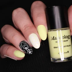 Beeper Buzz (B551) - Cream Neon Yellow Stamping Polish