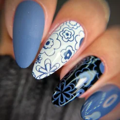 Beginnings: Awaken (B465) - Blue Cream Stamping Polish