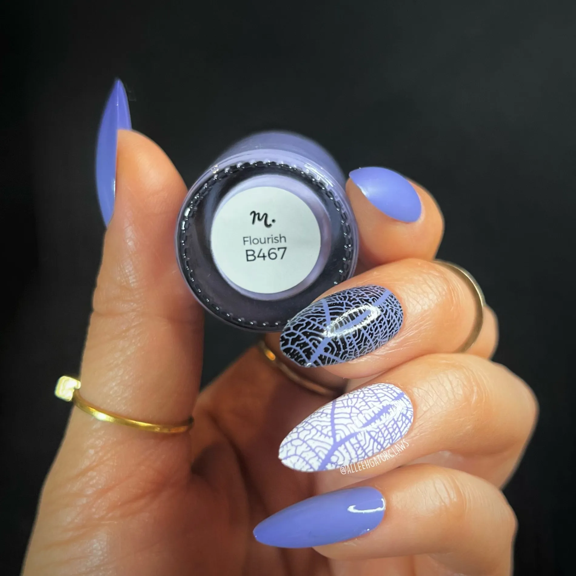 Beginnings: Flourish (B467) - Purple Cream Stamping Polish