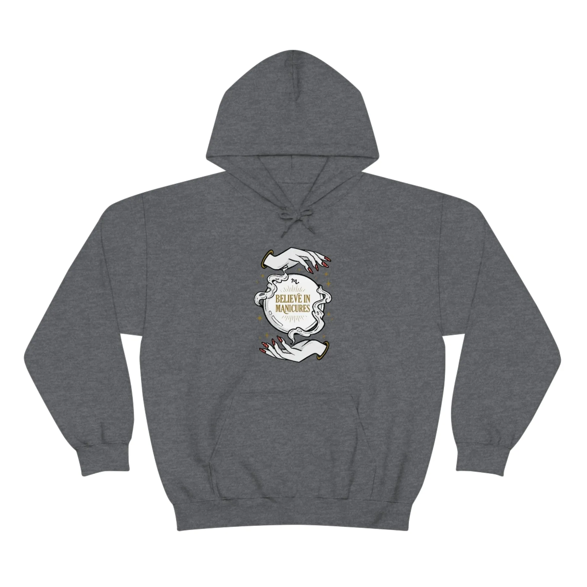 Believe in Manicures - Heavy Blend Hoodie Sweatshirt