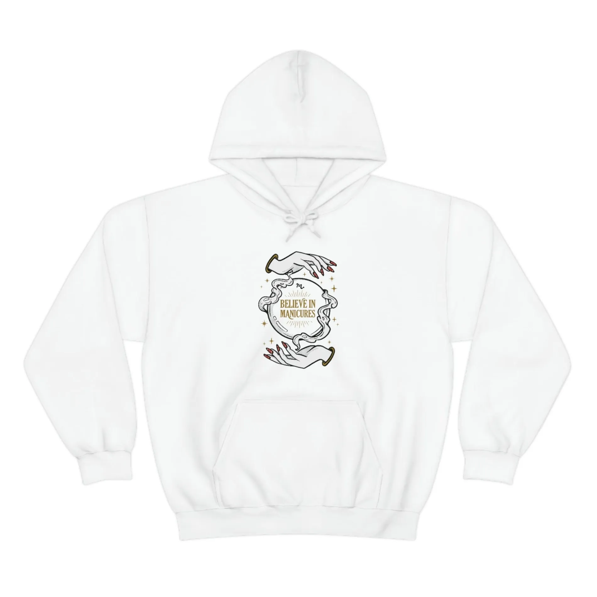 Believe in Manicures - Heavy Blend Hoodie Sweatshirt