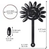 Black Polish Swatch Wheels - Set of 10