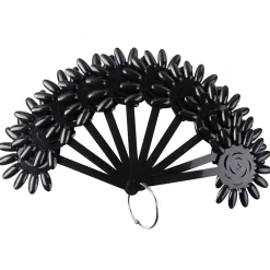 Black Polish Swatch Wheels - Set of 10