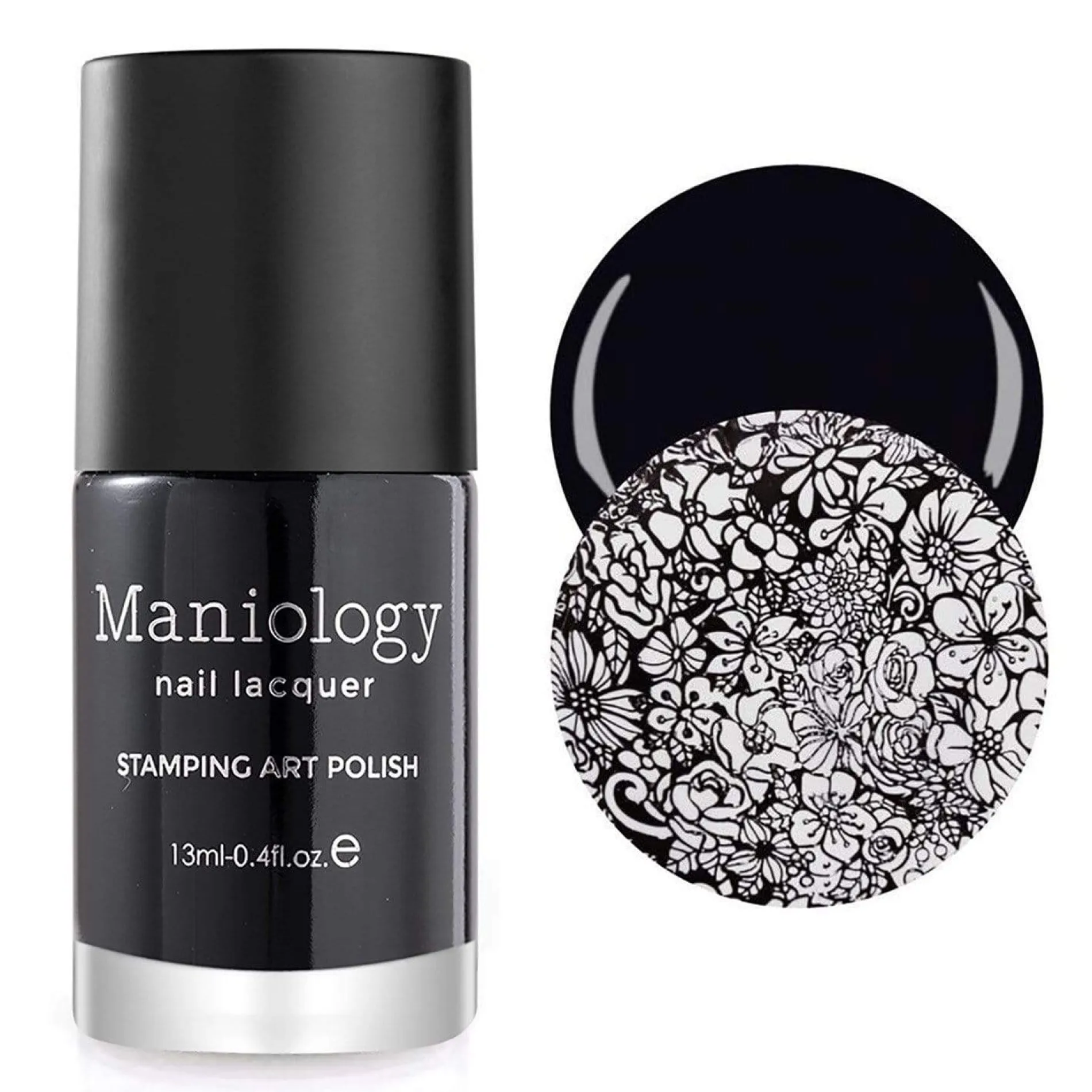 Black & White Duo - Bam! White + Straight Up Black 2pc Nail Stamping Polish Set