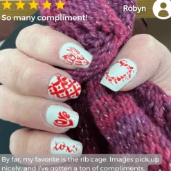 Bleeding Hearts (m272) - Nail Stamping Plate