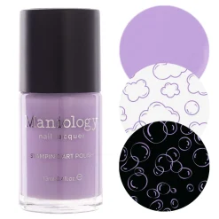 Bliss (B518) - Cream Lavender Purple Stamping Polish