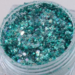 Blitz (NA038) - Teal Nail Art Glitter