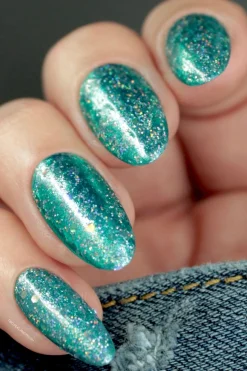 Blitz (NA038) - Teal Nail Art Glitter