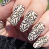 Blooming Silhouettes (M584) - Nail Stamping Plate