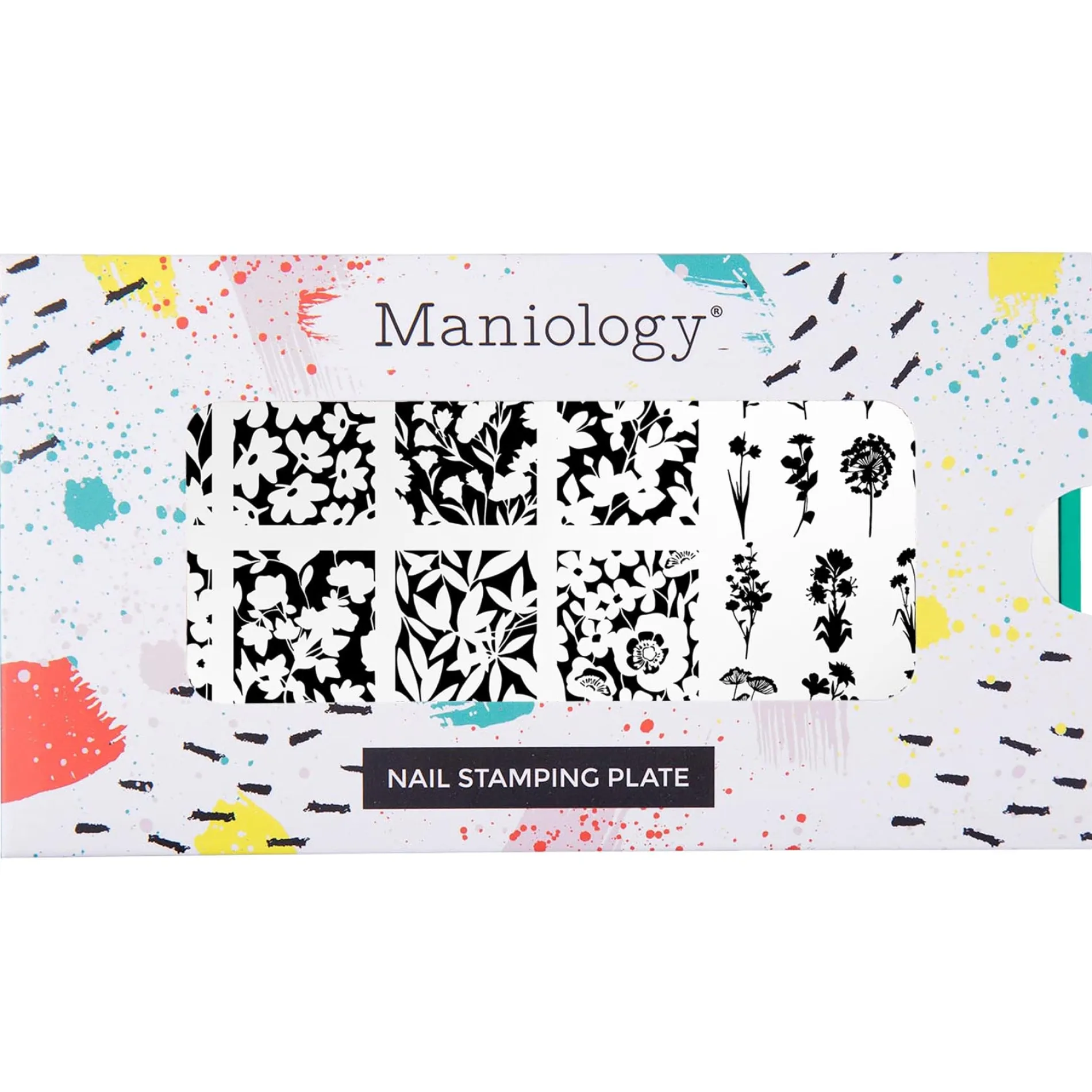 Blooming Silhouettes (M584) - Nail Stamping Plate