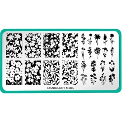 Blooming Silhouettes (M584) - Nail Stamping Plate