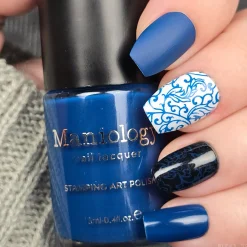 Blue Glaze (B578) - Blue Creme Stamping Polish