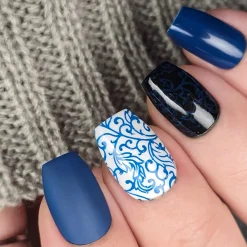 Blue Glaze (B578) - Blue Creme Stamping Polish