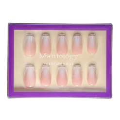 Blush Fade Press On Nails - Short Coffin