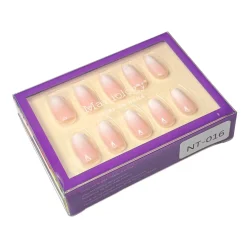 Blush Fade Press On Nails - Short Coffin